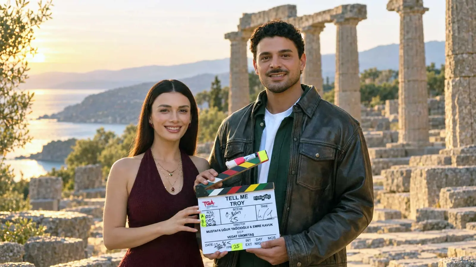 انتهى تصوير فيلم «Tell Me Troy» من بطولة هاليت أوزغور ساري وأوزجي ياغيز!