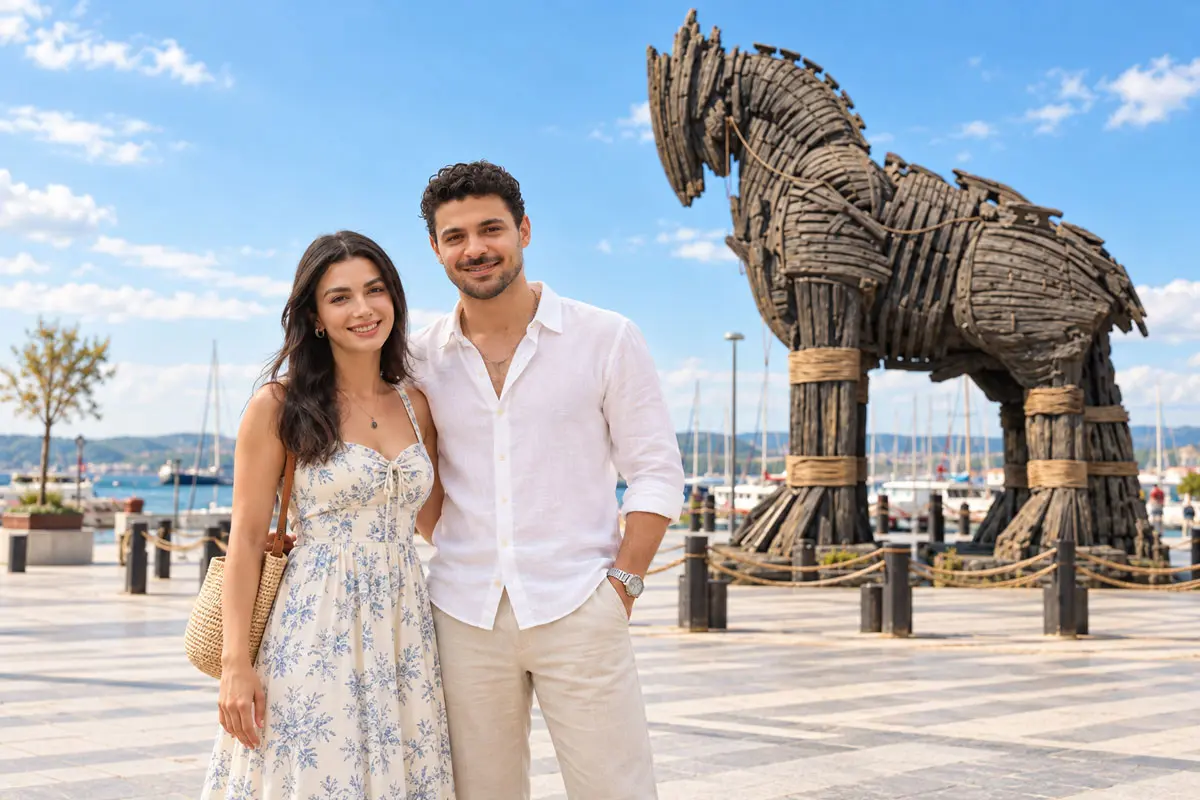 Halit Özgür Sarı et Özge Yağız en tête d'affiche de la mini-série Go Türkiye Raconte-moi Troie !