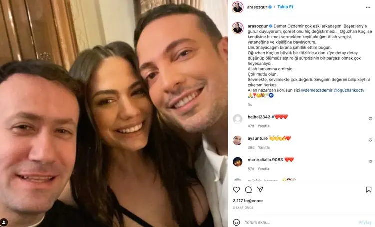 Demet Özdemir said yes to Oğuzhan Koç.