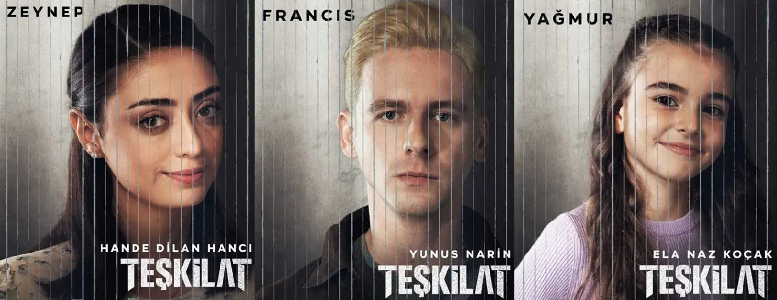 Hande Dilan Hancı (Zeynep), Yunus Narin (Francis), Ela Naz Koçak (Yağmur)