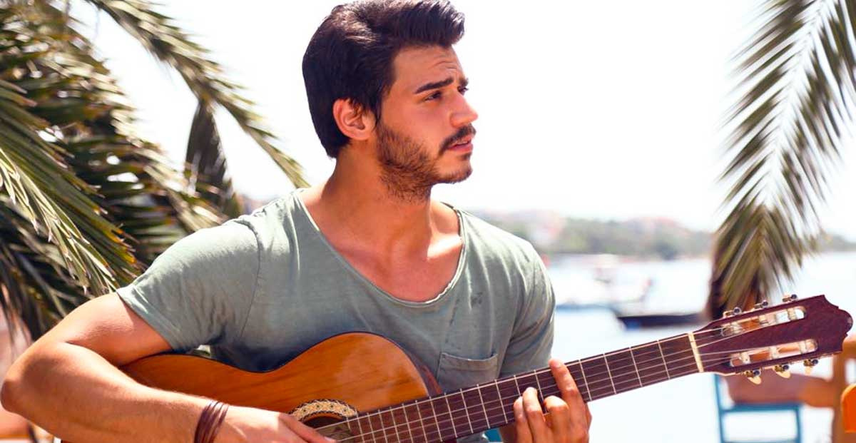 Hasan Denizyaran loves playing the guitar and singing.