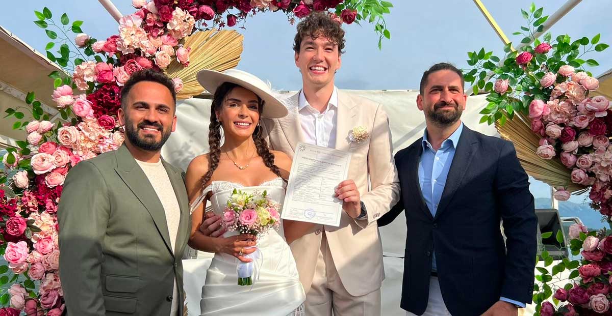 Ebru Şahin, the Akkız of Destan series and NBA star Cedi Osman got married!