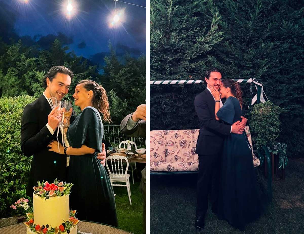 Leyla Tanlar and Burak Dakak got engaged.